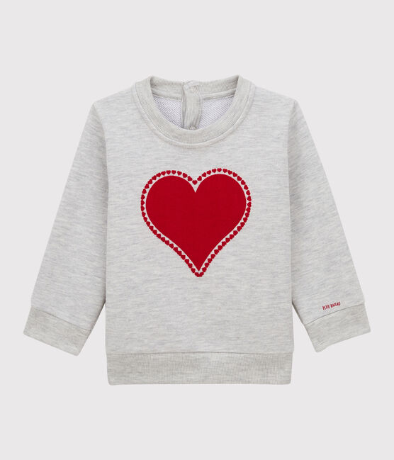 Babies' Fleece Sweatshirt BELUGA CHINE grey