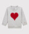 Babies' Fleece Sweatshirt BELUGA CHINE grey
