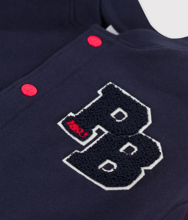 Unisex Children's Fleece Baseball Cardigan PEPS red/SMOKING blue