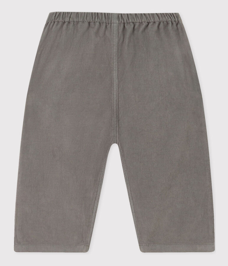 Babies' Fine Velour Trousers THUYA green