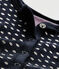 Baby girl's sleepsuit in terrycloth bouclette with polka dots SMOKING blue/ECUME white