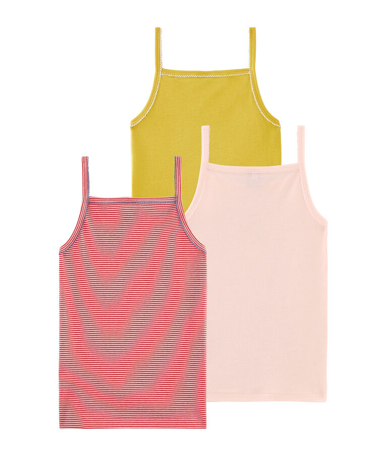Girls' Strappy Tops - 3-Piece Set multicolor