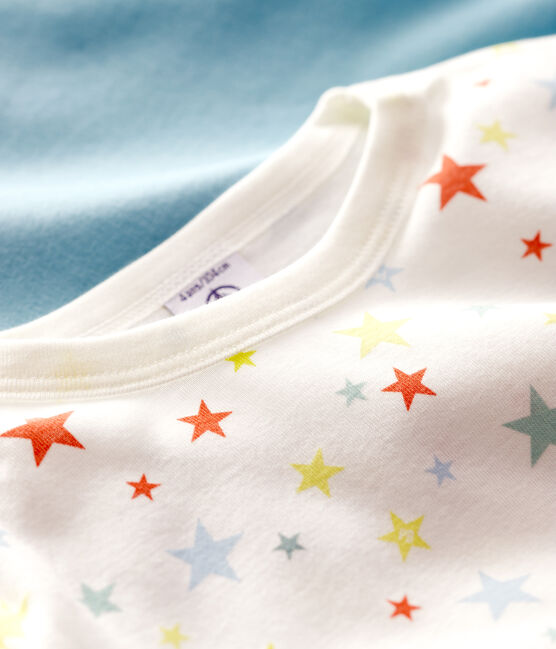 Girls' Multicoloured Starry Short-Sleeved Organic Cotton T-Shirts - 2-Pack variante 1