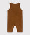 Babies' velour jumpsuit CUIVRE brown