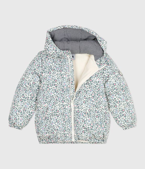 Children's printed puffer jacket MILK /MULTICO