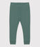 Babies' Ribbed Cotton Leggings VALLEE green