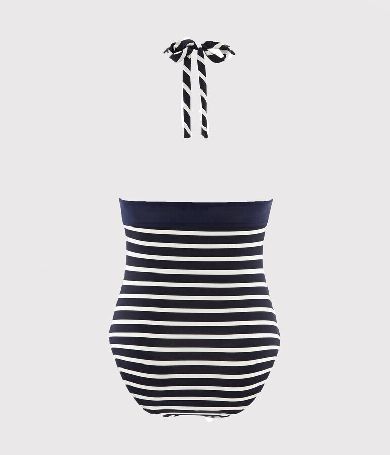 Women's 2-Piece Stripy Swimsuit blue/white