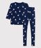 Pyjama Tajine Banane x Petit Bateau Nursing Pyjamas MEDIEVAL blue/MULTICO white