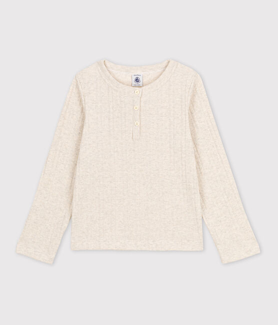 Children's Unisex Cotton T-Shirt MONTELIMAR CHINE beige