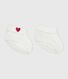 Newborn babies' knitted cotton booties