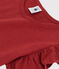 Girls' Short-Sleeved Cotton T-Shirt OMBRIE brown