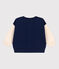 Babies' Fleece Baseball Jacket MEDIEVAL blue/AVALANCHE