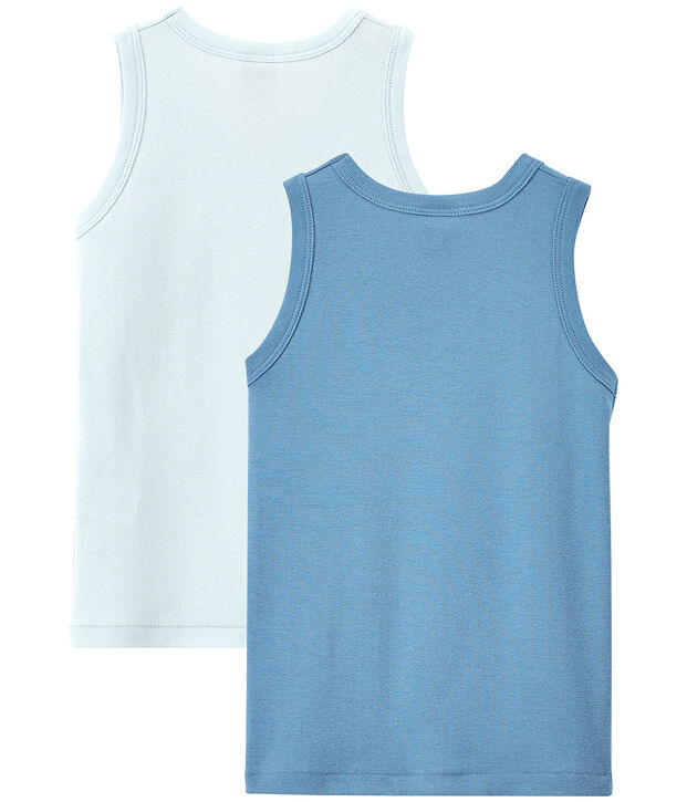 Set of 2 boys' tank tops white