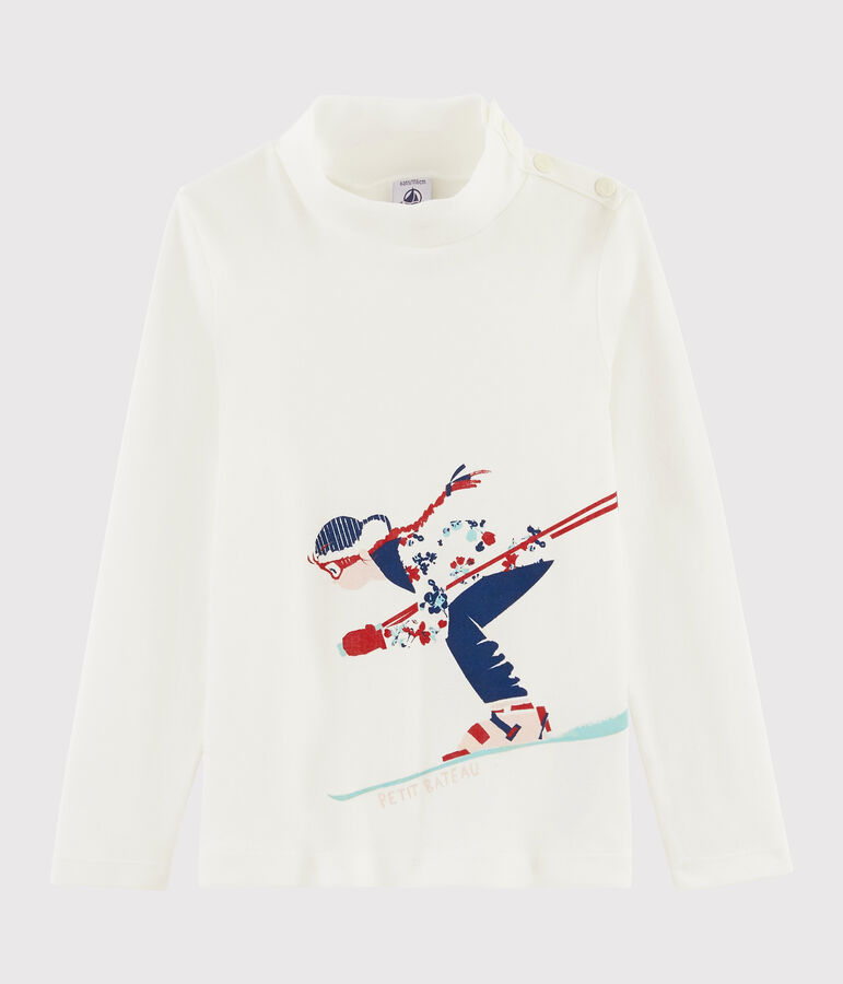 Girls' Silkscreen Undershirt MARSHMALLOW white
