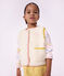 Children's sleeveless plain sherpa cardigan MILK