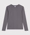 Women's Iconic Cotton Round Neck T-Shirt BONGRIS grey