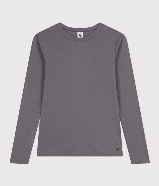 Women's Iconic Cotton Round Neck T-Shirt BONGRIS grey