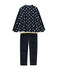 Little boy's pyjamas SMOKING blue/MULTICO white