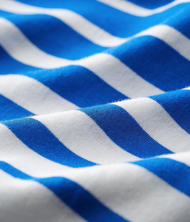 Baby girls' striped dress blue/white