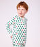 Children's printed velour pyjamas white/multicolor