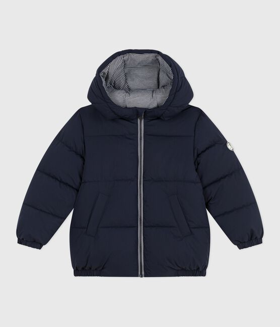 Children's plain puffer jacket SMOKING blue