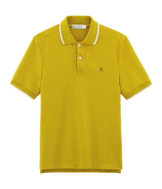 Men's short-sleeved polo shirt BAMBOO green