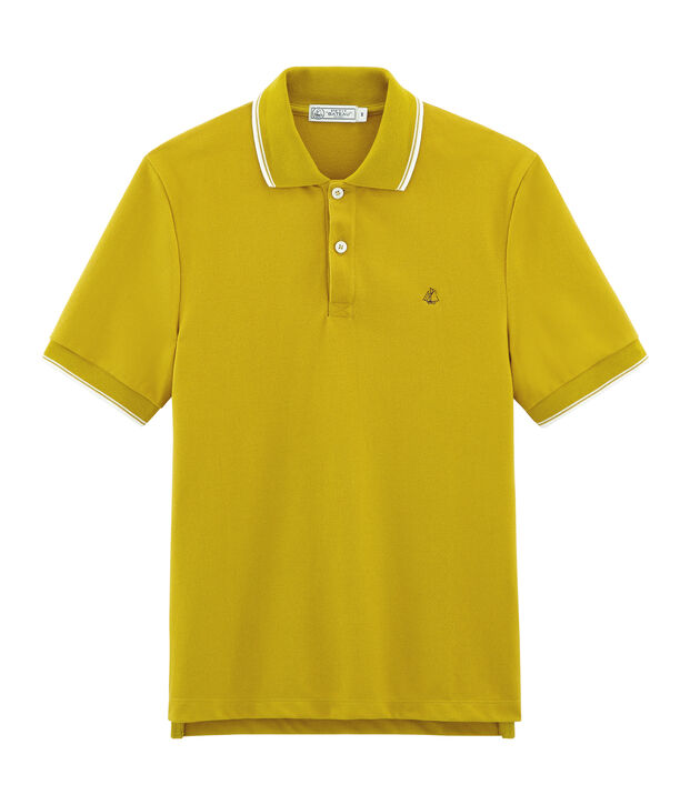 Men's short-sleeved polo shirt green