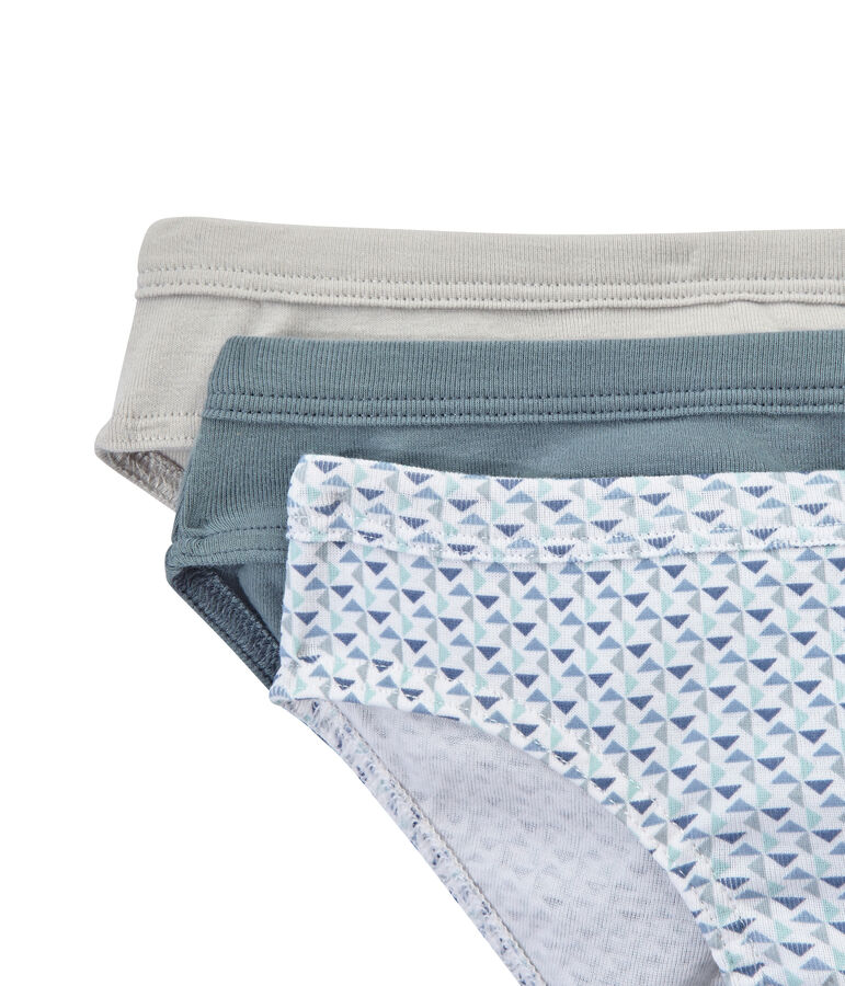 Set of 3 boys' briefs white