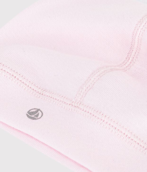 Bonnet b&eacute;b&eacute; en coton uni BARELY