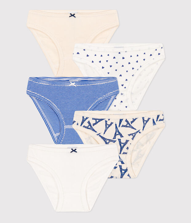 Girls' Paris Cotton Briefs - 5-Pack multicolor
