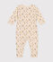 Babies' floral print brushed fleece pyjamas AVALANCHE white/MULTICO