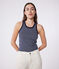 Women's iconic striped cotton tank top SMOKING blue/MARSHMALLOW white