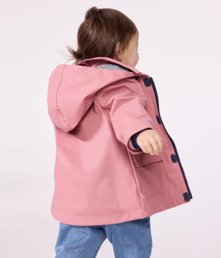 Babies' iconic raincoat ROSEWOOD pink