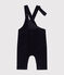 Babies' corduroy dungarees SMOKING blue