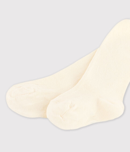 Pair of tights for baby girls AVALANCHE Ecru