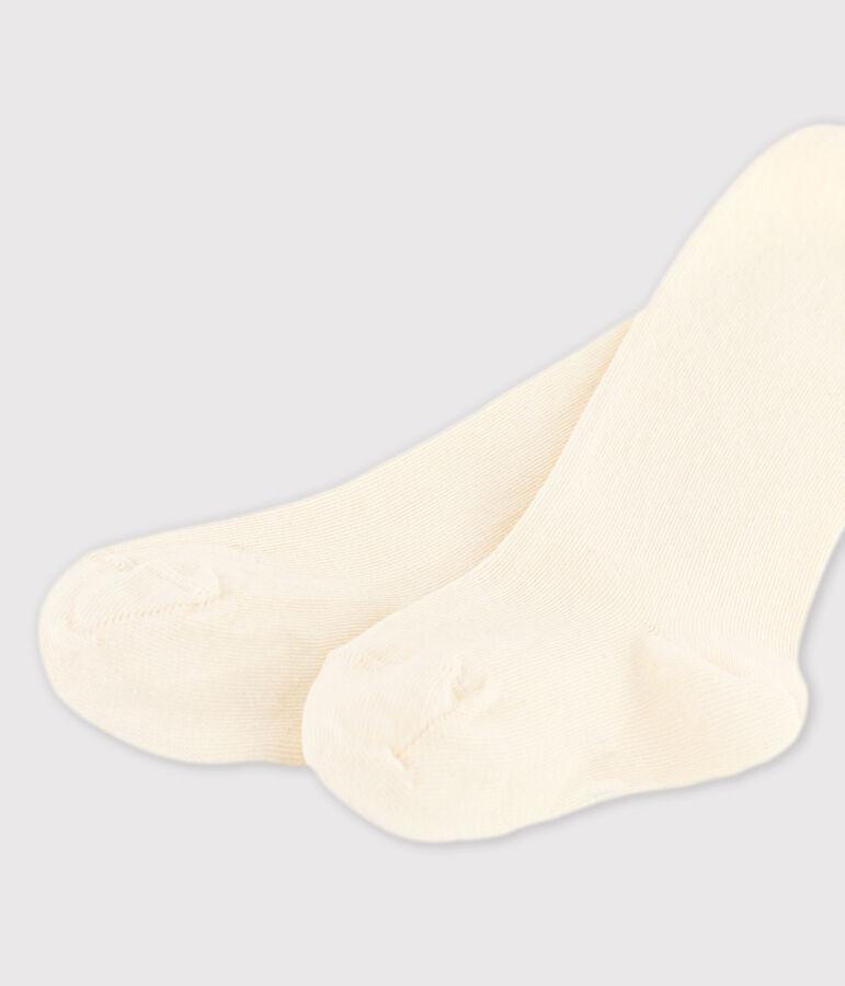 Pair of tights for baby girls Ecru