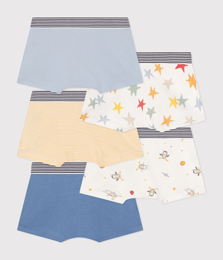 Children's space-themed boxers - 5-pack multicolor