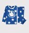 Unisex Starry Fleece Pyjamas MAJOR blue/ECUME white