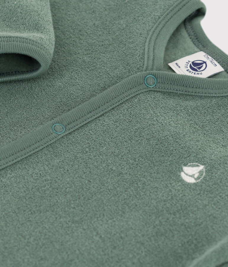 Babies' Terry Sleepsuit green