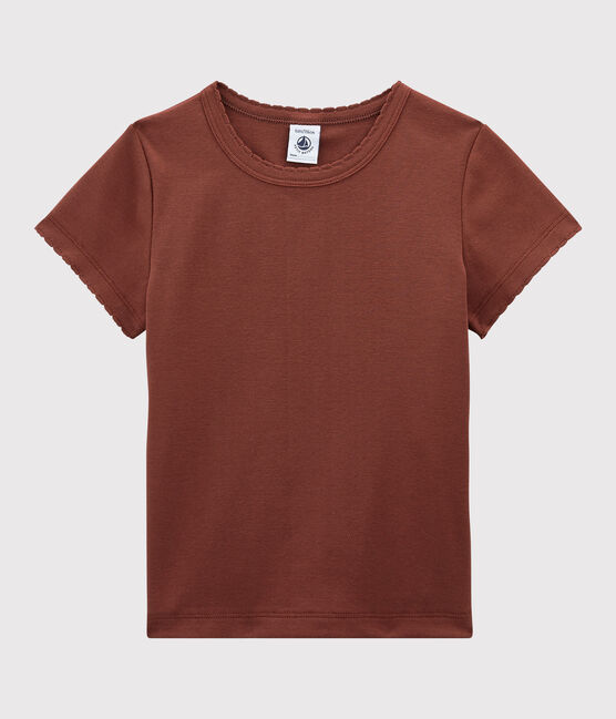 Children's Unisex Iconic Cotton T-Shirt MADRAS orange