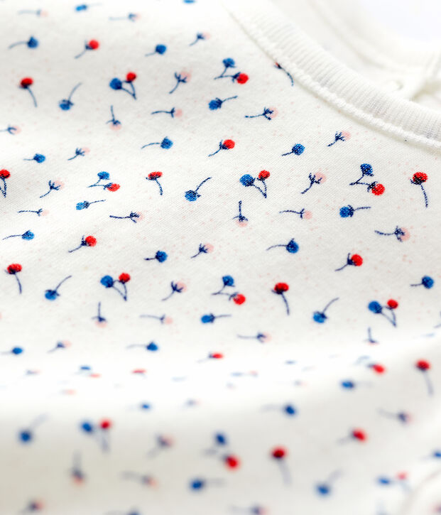 Babies' Cotton Blouse white/multicolor