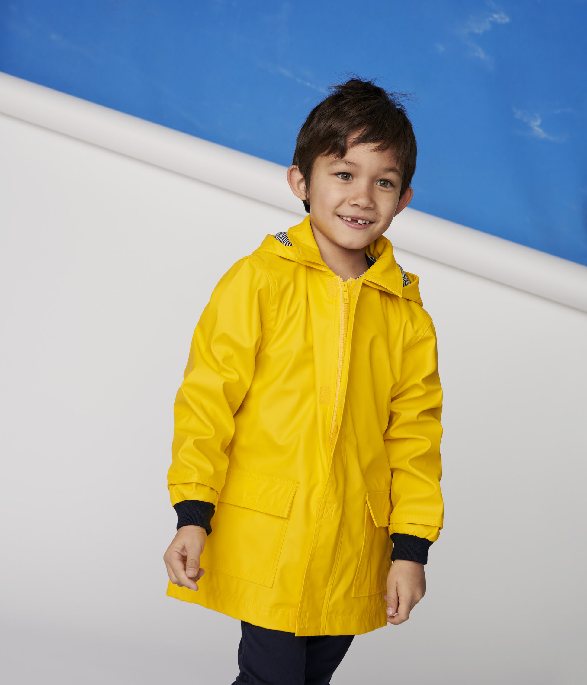 boys yellow rain jacket