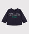 Babies' Cotton Sweatshirt SMOKING blue