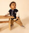 Babies' Fleece Baseball Jacket SMOKING blue/AVALANCHE