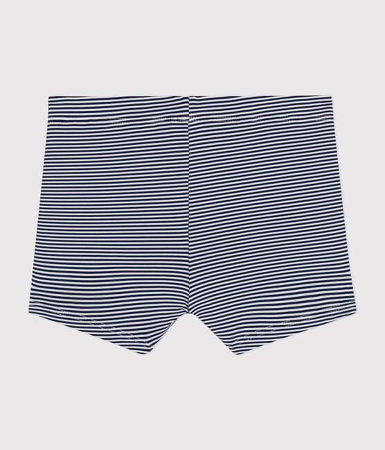 Babies' Swim Shorts MEDIEVAL blue/MARSHMALLOW white