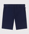 Children's Bermuda shorts in plain cotton MEDIEVAL blue