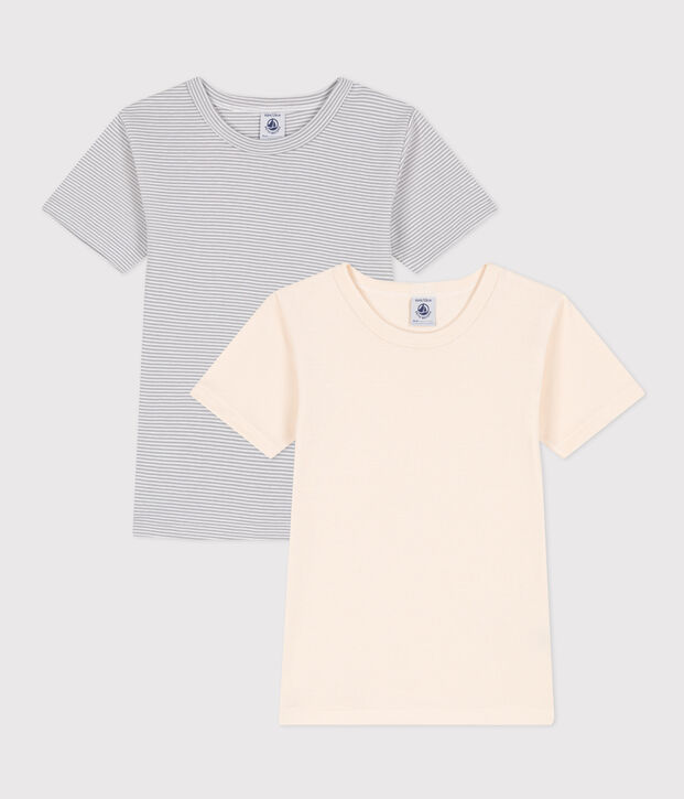 Boys' Short-Sleeved Cotton T-shirts - 2-Pack multicolor