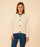 Women's Fisherman's Rib Cotton Cardigan AVALANCHE Ecru
