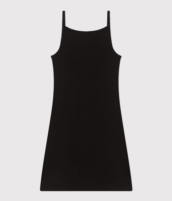 Women's Cotton Strappy Dress NOIR black