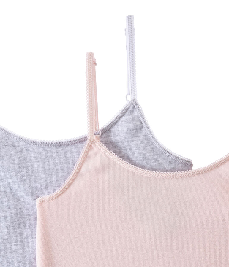 Girl's strap vest duo multicolor